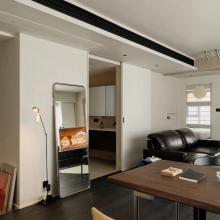 102㎡黑白極簡之家，融入侘寂風，慵懶、通透，還略帶酷感~