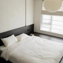 102㎡黑白極簡之家，融入侘寂風，慵懶、通透，還略帶酷感~