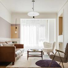 91㎡兩居改一居，柔和的色調,溫暖的材質,美好無處不在！