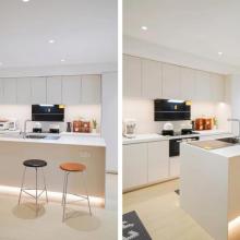 超美60㎡奶油風(fēng)小屋，去客廳化＋餐廚一體，讓小家好住翻倍！真棒