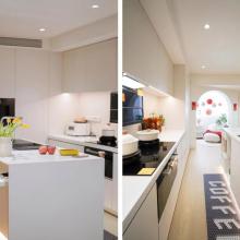 超美60㎡奶油風(fēng)小屋，去客廳化＋餐廚一體，讓小家好住翻倍！真棒