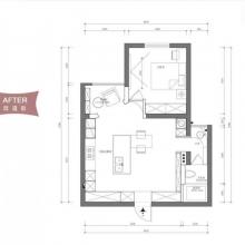 超美60㎡奶油風(fēng)小屋，去客廳化＋餐廚一體，讓小家好住翻倍！真棒