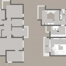 126㎡現(xiàn)代簡約，低調(diào)的灰色布置出溫馨自然的舒適感