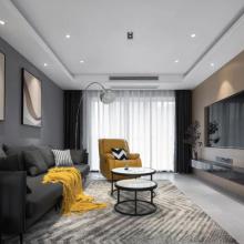 126㎡現(xiàn)代簡約，低調(diào)的灰色布置出溫馨自然的舒適感