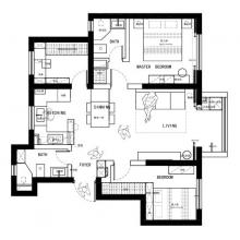 89㎡的溫馨小窩：夫妻二人的理想居所