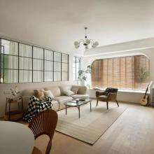 137㎡改造，復(fù)古色系的碰撞，如踏入莫奈的花園~