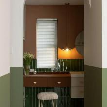 137㎡改造，復(fù)古色系的碰撞，如踏入莫奈的花園~