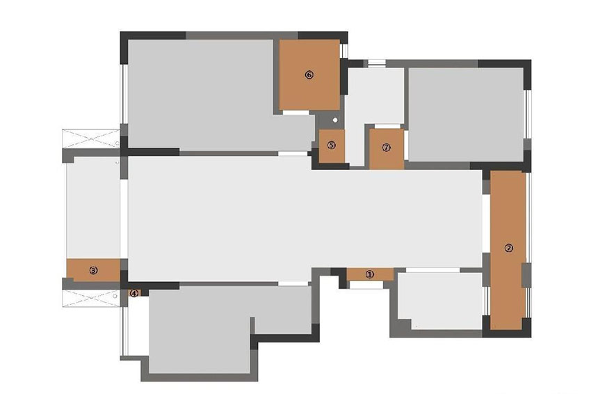 120平現(xiàn)代簡約，實(shí)現(xiàn)空間屬性變換