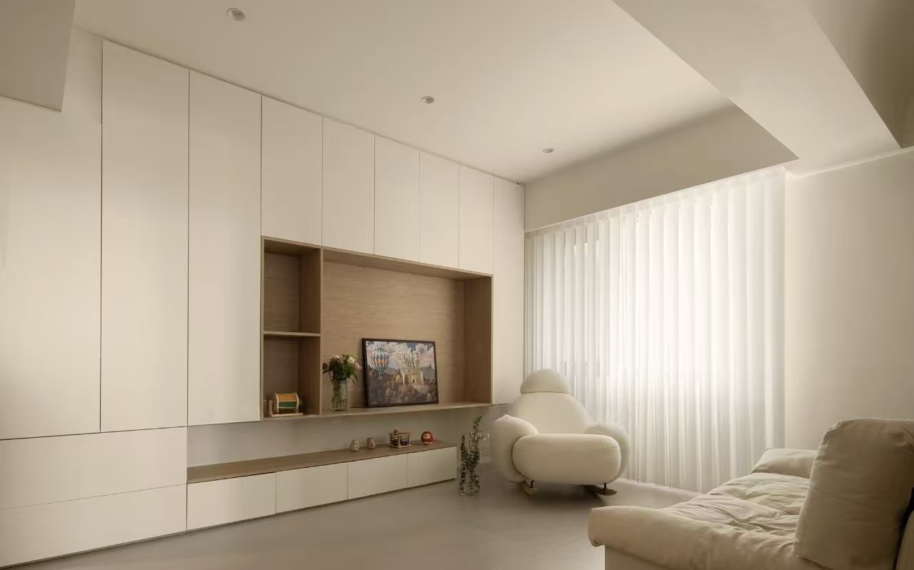 97m2奶油風(fēng)小家，巧妙設(shè)計(jì)，采光、收納、動(dòng)線等問題，統(tǒng)統(tǒng)解決！