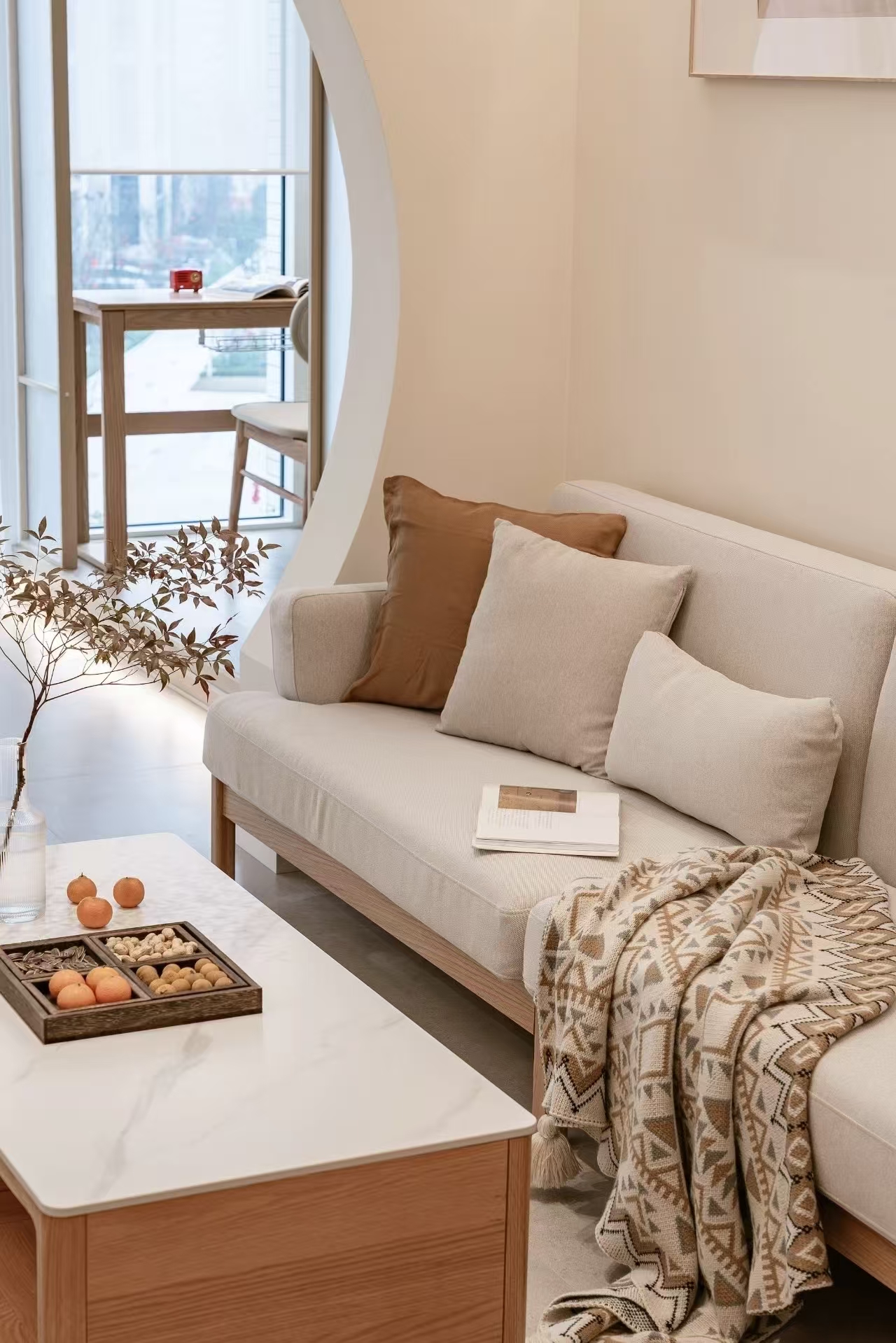 82㎡原木中式風三居室，打造的溫馨舒適之家~