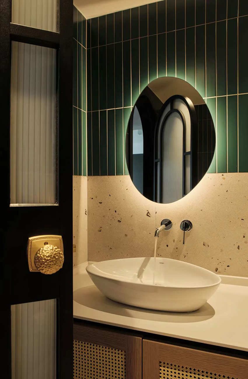 爆改119㎡精裝房，波浪吊頂，拱形雙開(kāi)門，住進(jìn)浪漫“咖啡屋”！