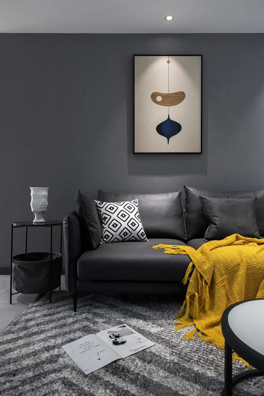 126㎡現(xiàn)代簡約，低調(diào)的灰色布置出溫馨自然的舒適感