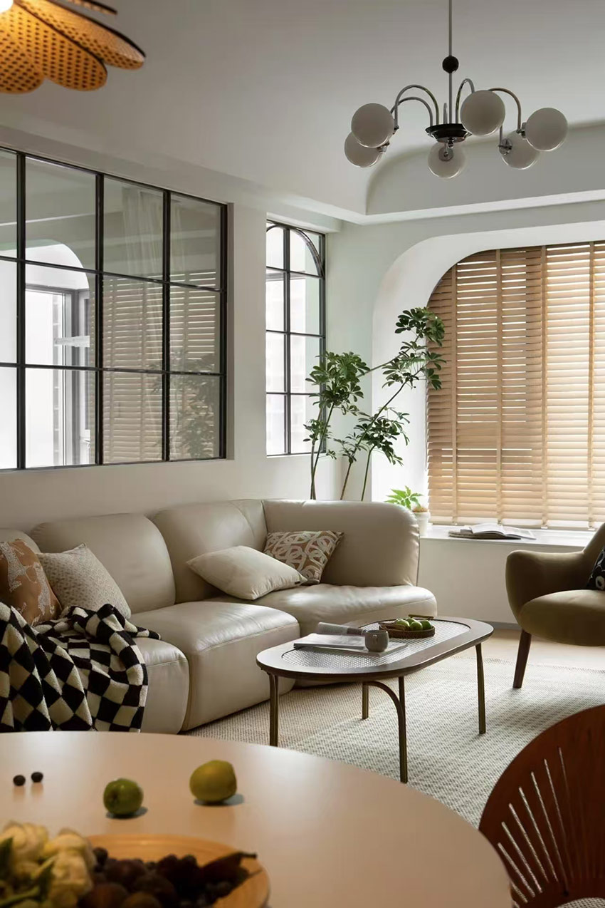 137㎡改造，復(fù)古色系的碰撞，如踏入莫奈的花園~