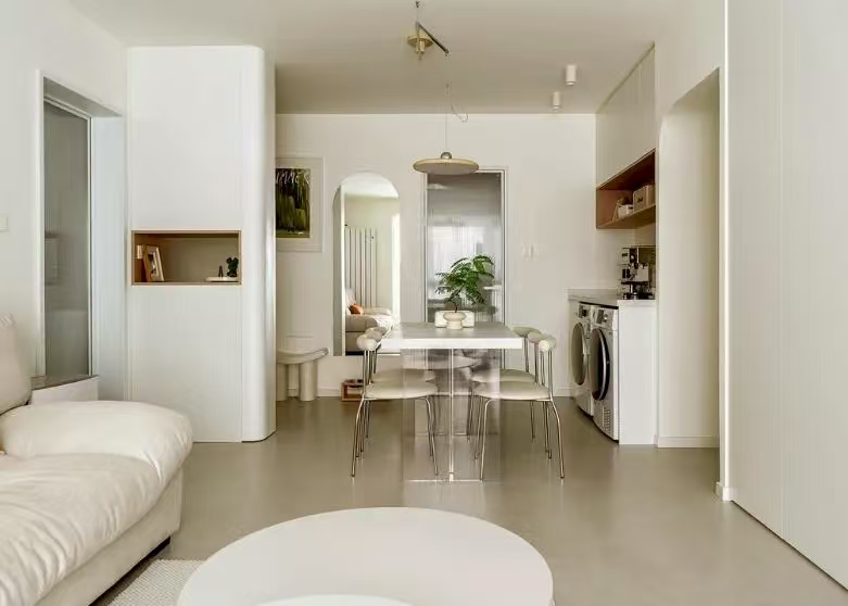 62㎡治愈奶油風(fēng)設(shè)計，看完真的心動了